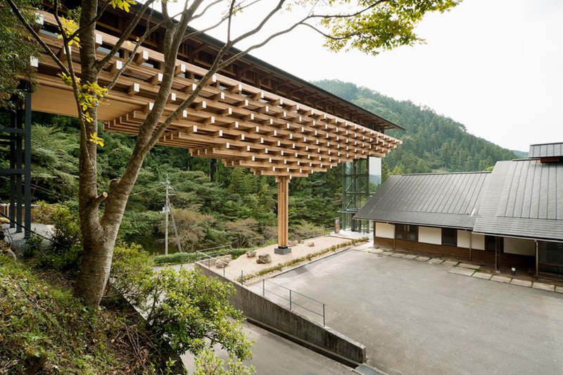 ԭľŲ yusuhara wooden bridge museum by Ὠ